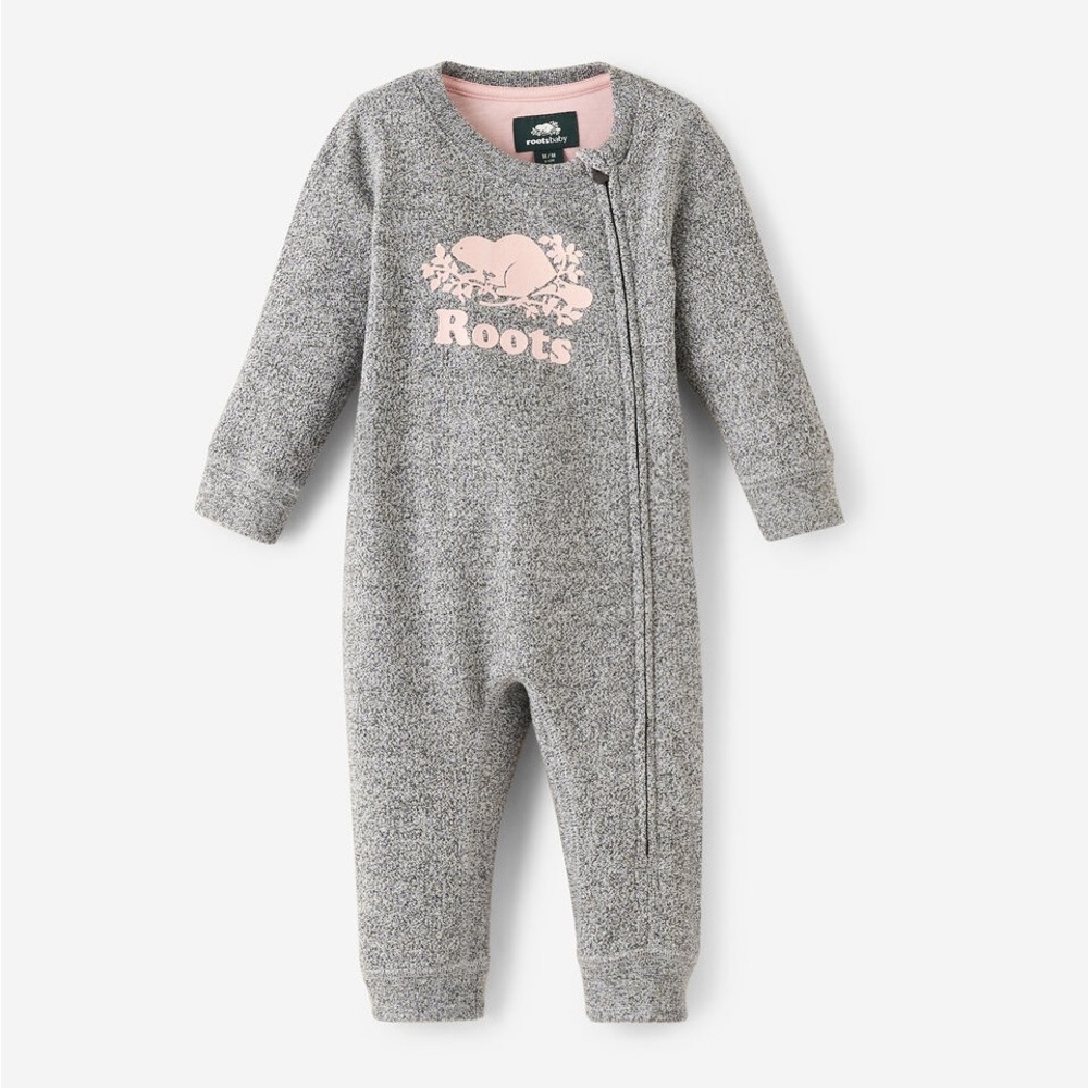 Roots Baby Organic Original Cooper Beaver Romper, 3-6 Months